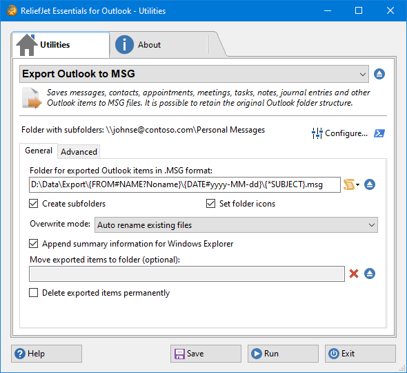 export office 365 contacts to excel